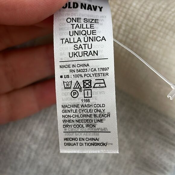 Old Navy Buffalo Plaid Blanket Scarf Light Gray super soft - Picture 6 of 6